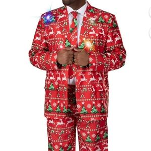 NWOTS Men’s Christmas Suit with Tie
